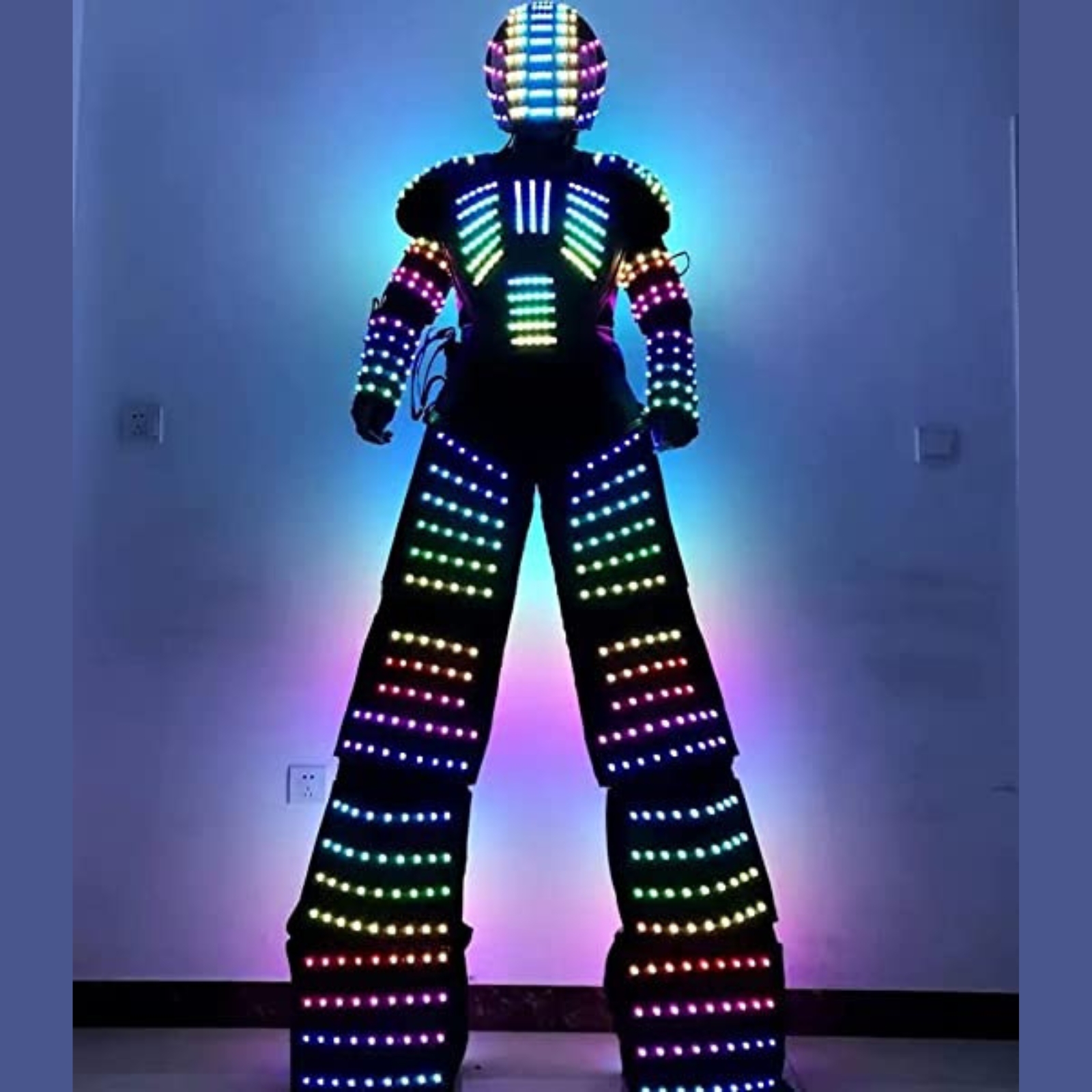 Event Party Dj - 성인용 LED 로봇 의상 발광 DJ
