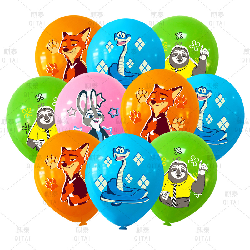 Event Supplies - 새로운 Zootopia 풍선 야생 동물 라텍스