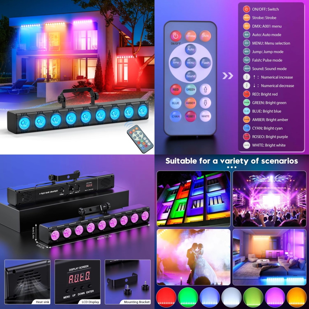 Event Party Dj - 36W RGB 월워셔 투광등 (실내 무대
