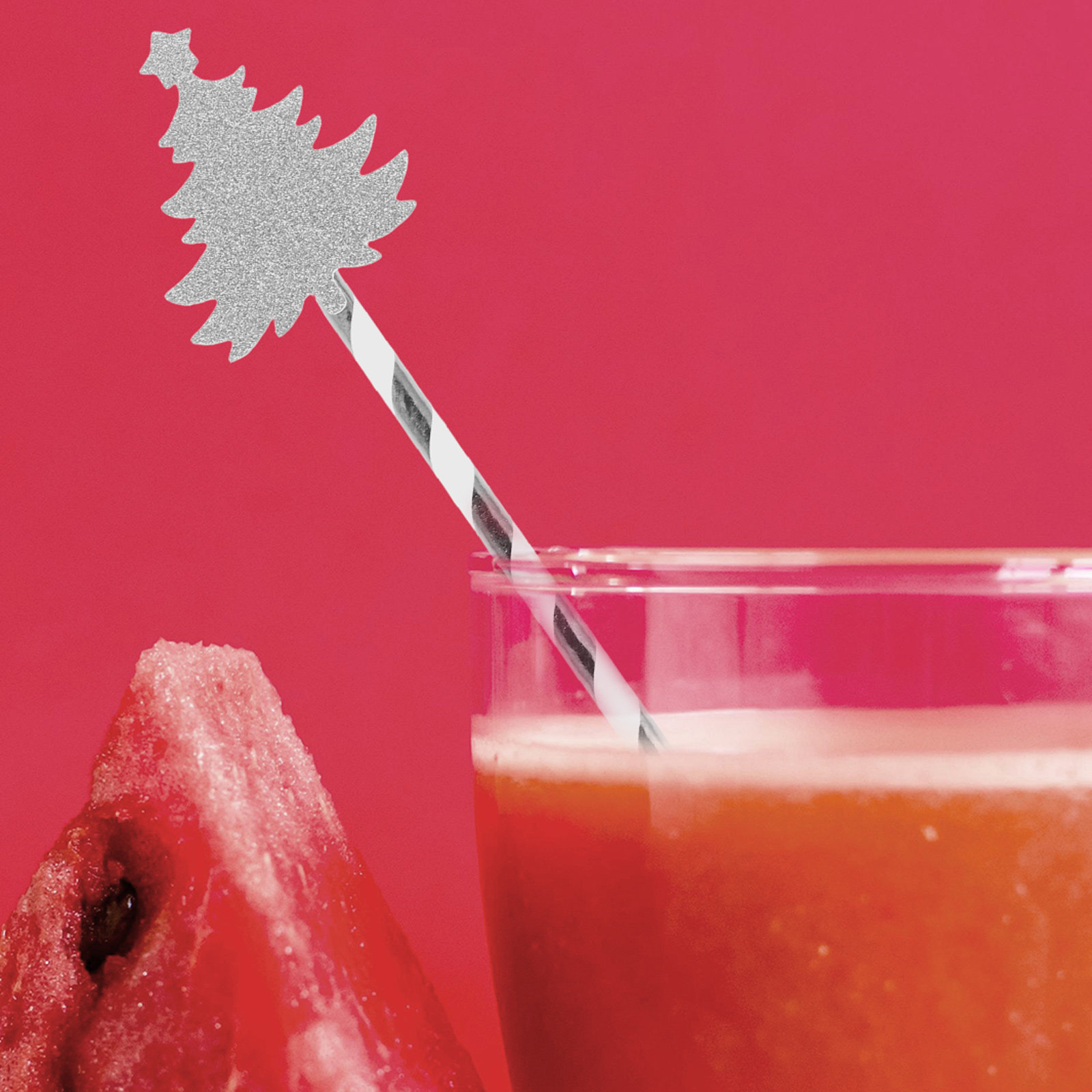 Paper Straw Color - 25Pcs 크리스마스 트리 디자인 종이 빨대