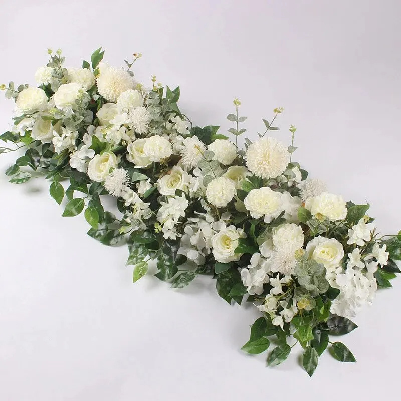 Flower Wall Panel - OEM 웨딩 인조 꽃 장식, 수제