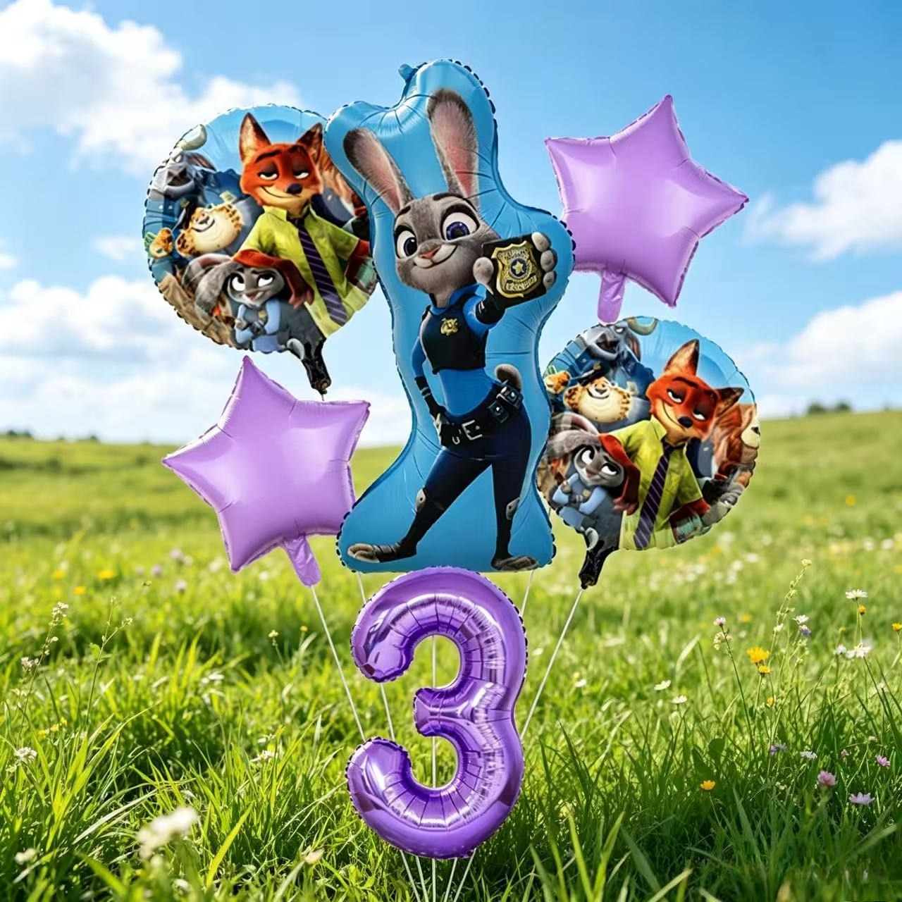 Balloon Arch Kit - Zootopia 동물 만화 풍선 아치 갈란드