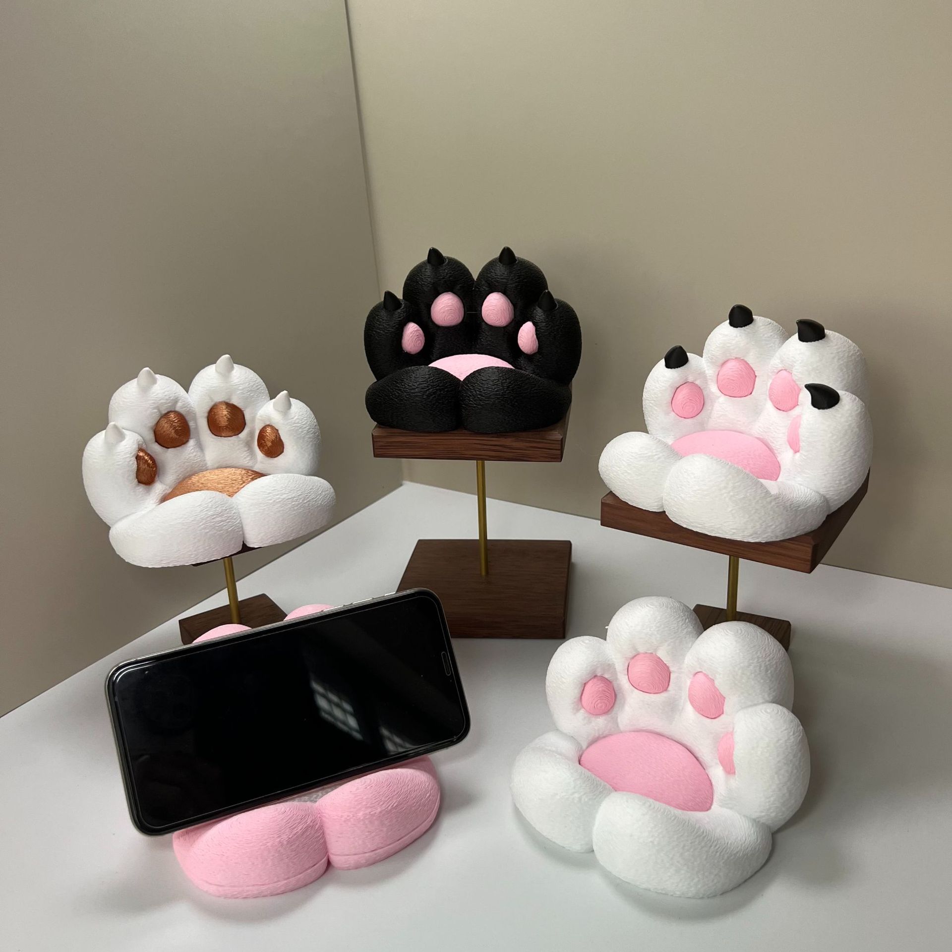 Event Support - 귀여운 고양이 발 모양의 책상 장식품,