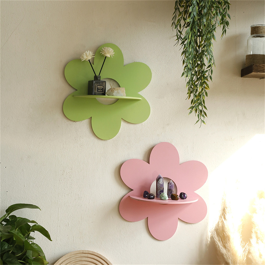 Flower Wall Panel - 꽃 크리스탈 선반 디스플레이 Boho 부동