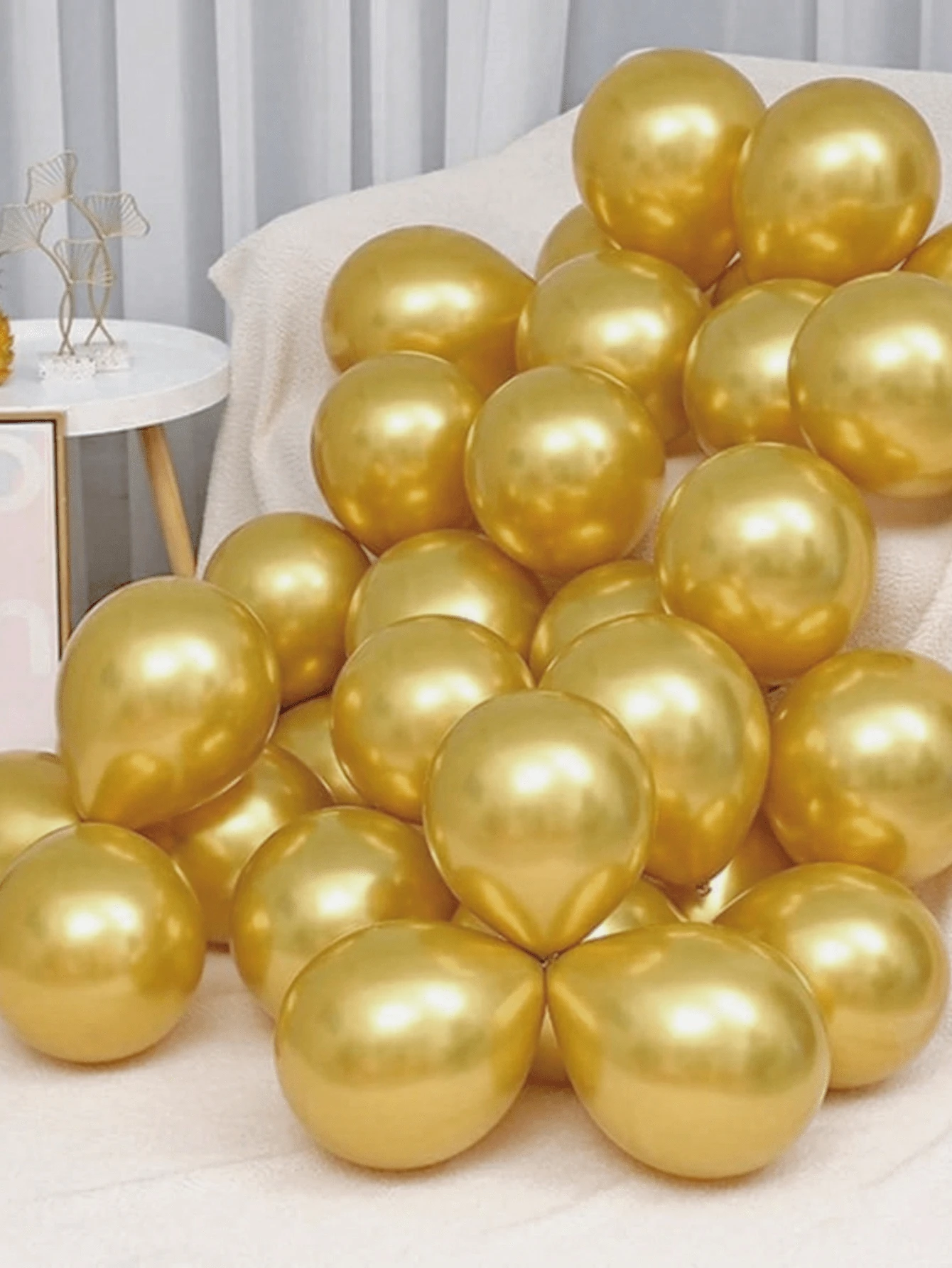 Balloon Arch Kit - 30/50/100개, 5인치 메탈릭 골드 풍선, 풍선