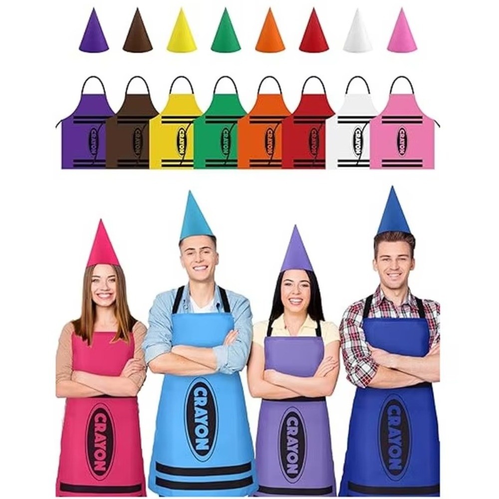 새로운 다채로운 크레용 테마의 노움 세트 재미있는 팬시 - Party Hat Cone 리뷰 및 가격