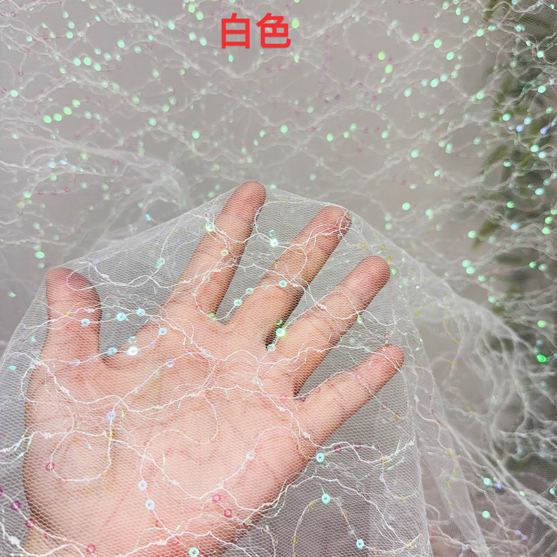 4가지 색상 프렌치 튤 이브닝 파티 드레스 소재 자수  - Glitter Tablecloth 리뷰 및 가격