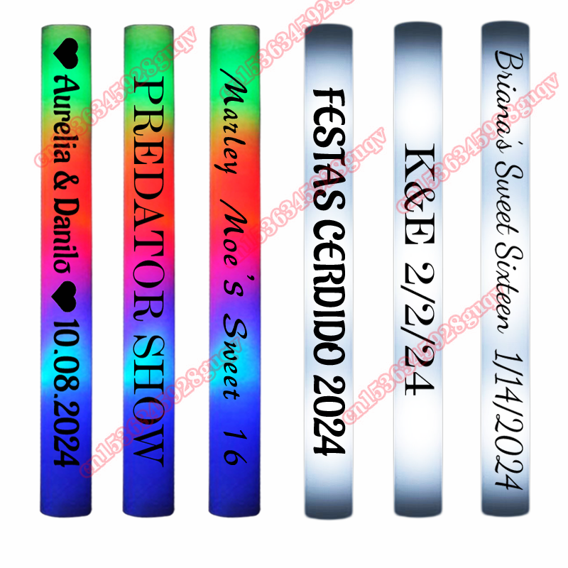 30Pcs LED 폼 스틱 화이트 라이트 글로우 스틱  - Centerpiece Stick 리뷰 및 가격