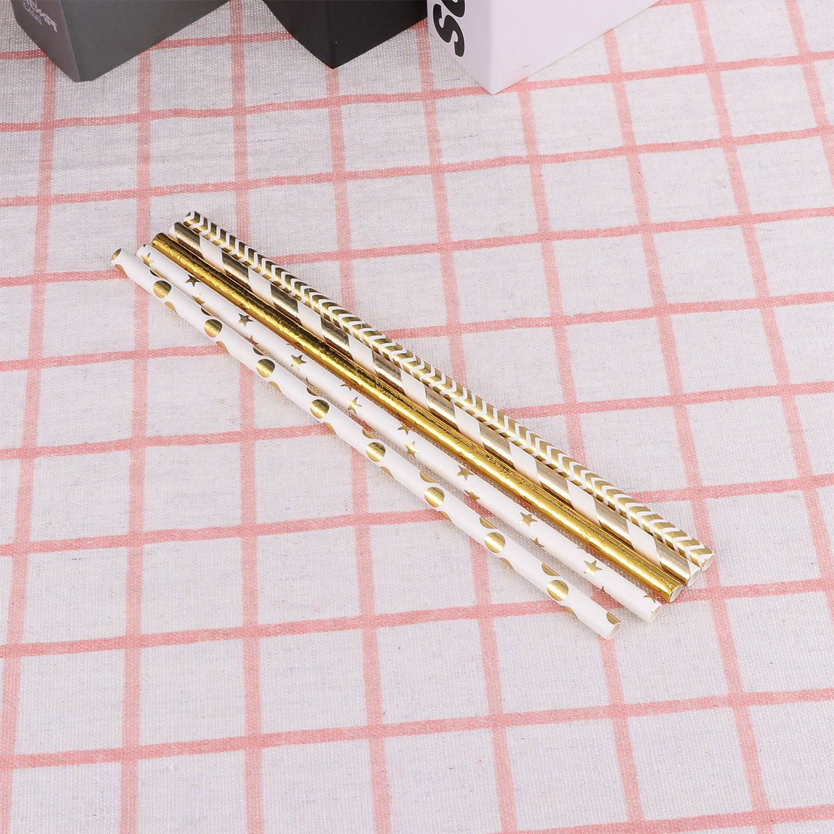 50개입 하트 모양 종이 빨대 생분해성 일회용 글리터  - Paper Straw Color 리뷰 및 가격