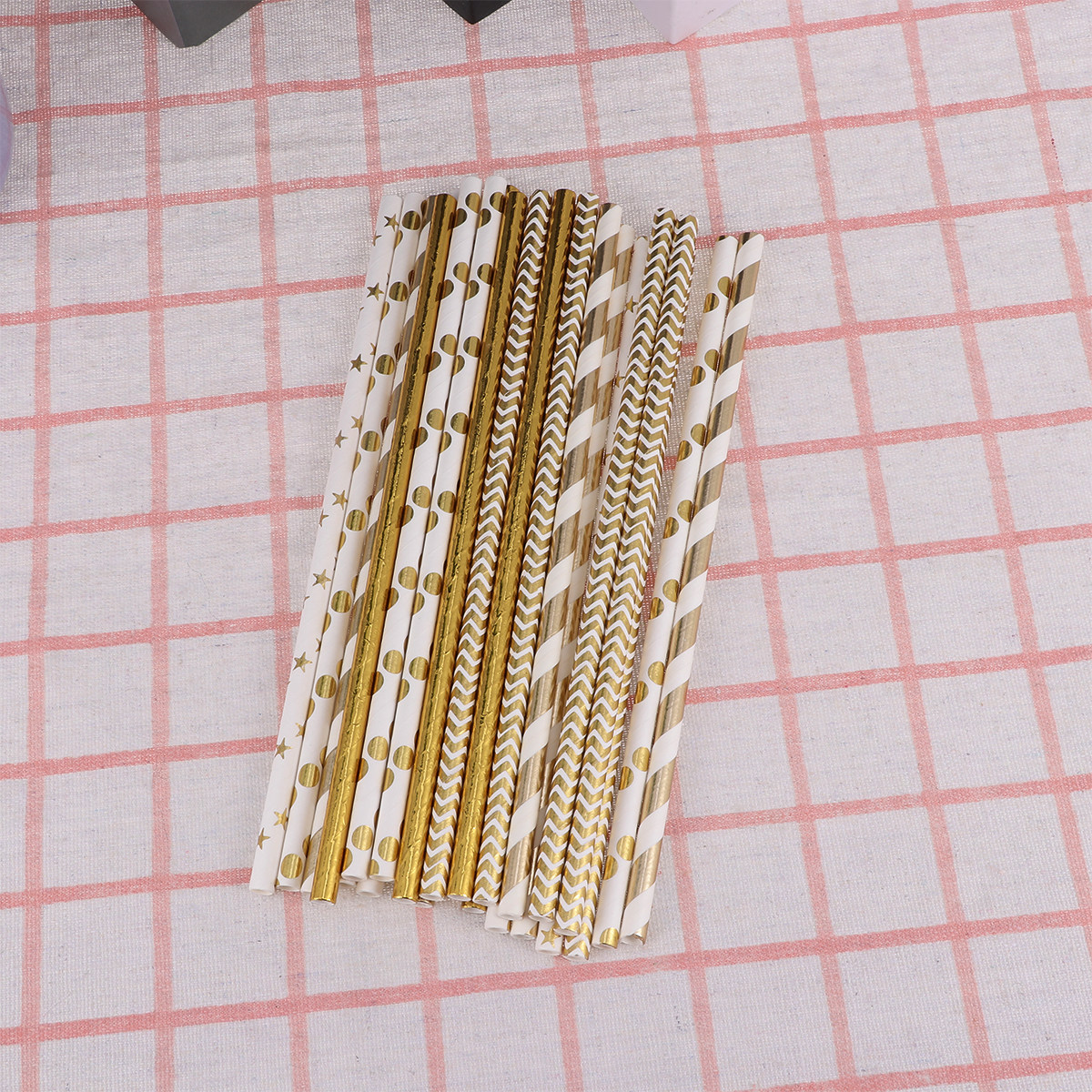 50개입 하트 모양 종이 빨대 생분해성 일회용 글리터  - Paper Straw Color 리뷰 및 가격
