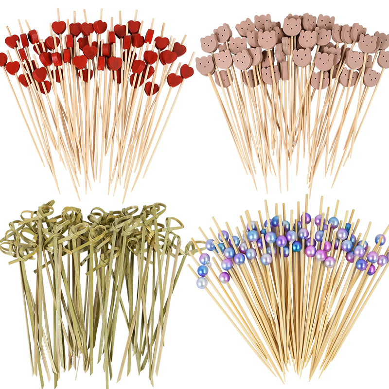100Pcs 일회용 대나무 꼬치 하와이 플라밍고 진주  - Centerpiece Stick 리뷰 및 가격