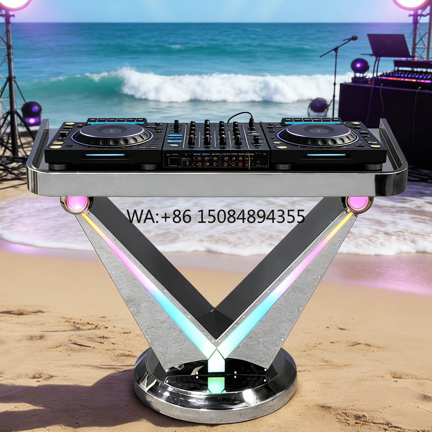 LiqVis 모바일 현대식 고급 DJ 부스 테이블 맞춤 - Event Party Dj 리뷰 및 가격