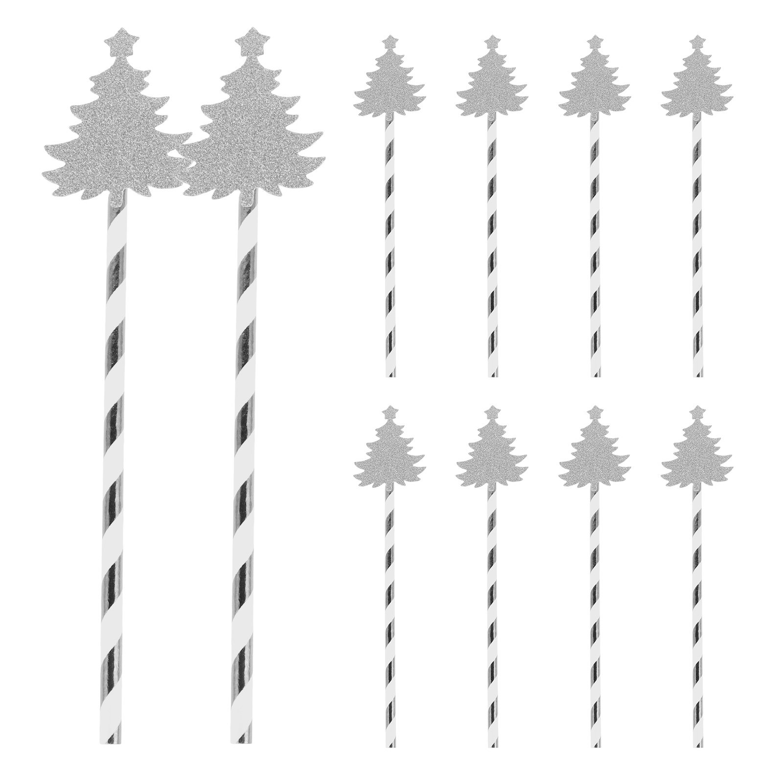25Pcs 크리스마스 트리 디자인 종이 빨대 휴일 파티 - Paper Straw Color 리뷰 및 가격