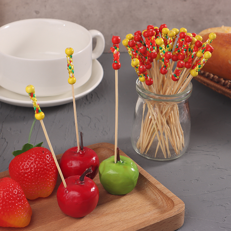 100 개/갑/팩 크리 에이 티브 과일 포크 칵테일 스 - Centerpiece Stick 리뷰 및 가격