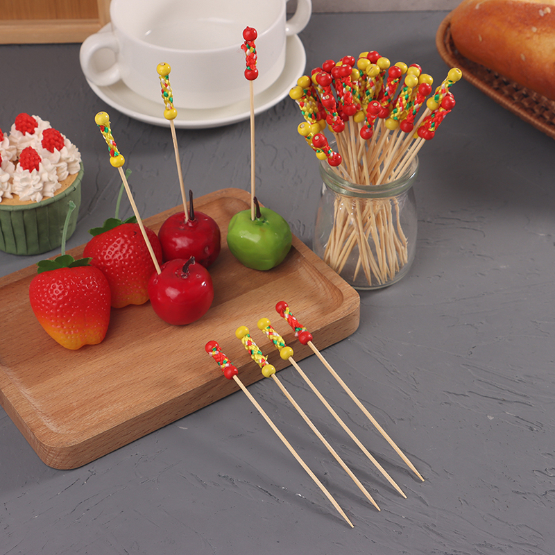 100 개/갑/팩 크리 에이 티브 과일 포크 칵테일 스 - Centerpiece Stick 리뷰 및 가격