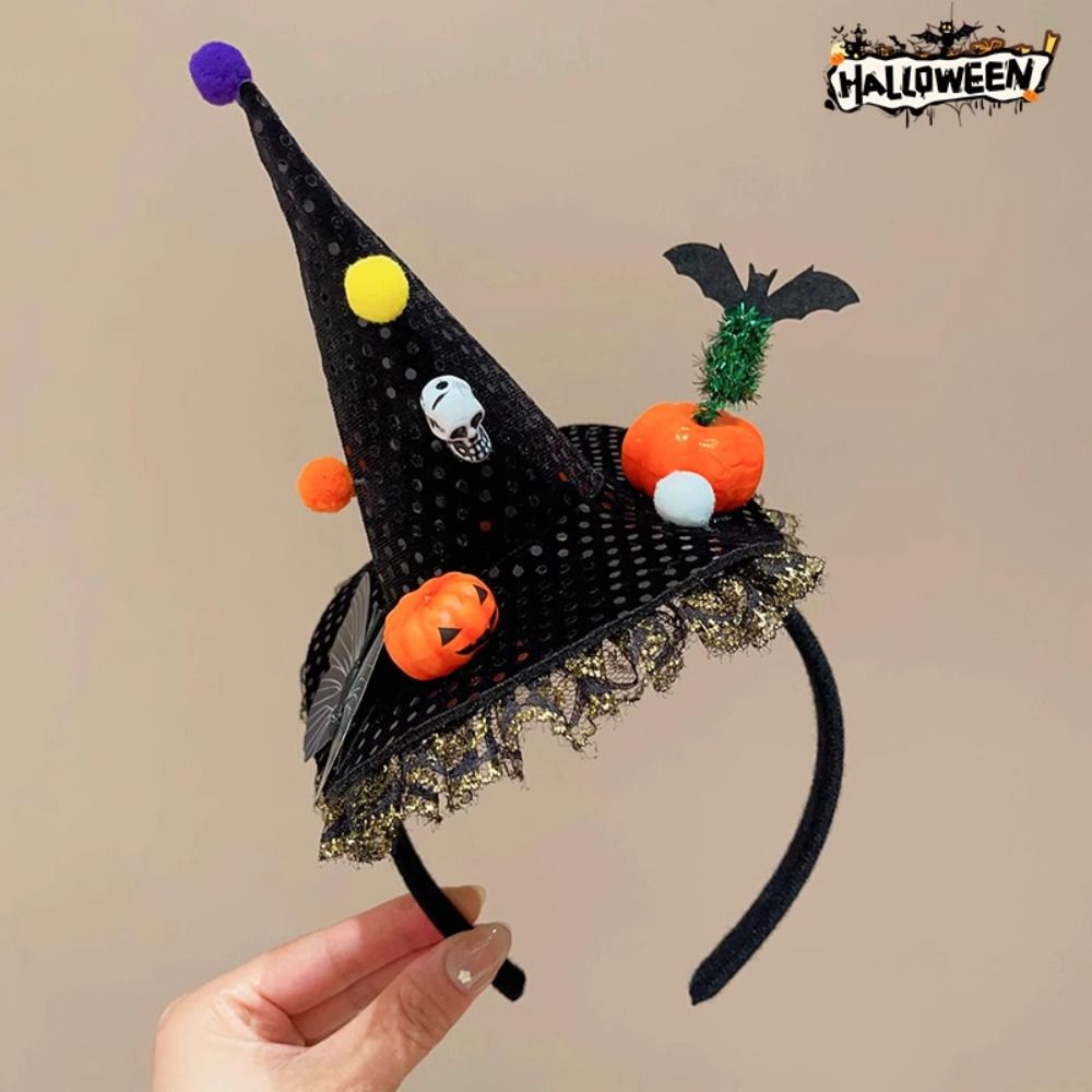 개성 넘치는 거미 할로윈 마녀 모자 머리띠 유령 호박  - Party Hat Cone 리뷰 및 가격