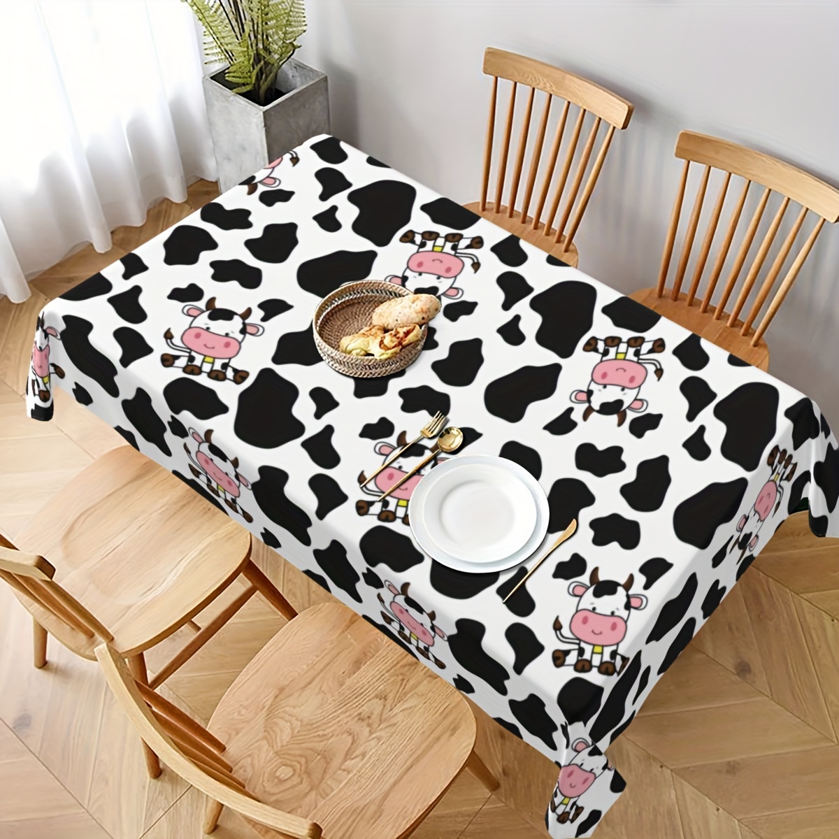 1pc 암소 농장 동물 테마 피크닉 파티 용품 일회용  - Table Cloth Disposable 리뷰 및 가격