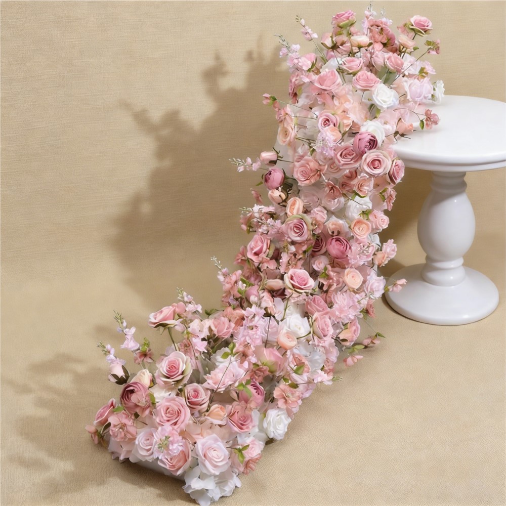 Uflower 조화 꽃줄 장식 웨딩 장식 꽃 배경 테이 - Flower Wall Panel 리뷰 및 가격