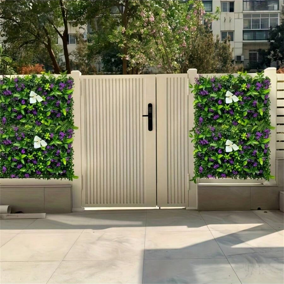 1개 걸이식 식물 벽 패널 플라스틱 녹색 식물 꽃 포함 - Flower Wall Panel 리뷰 및 가격