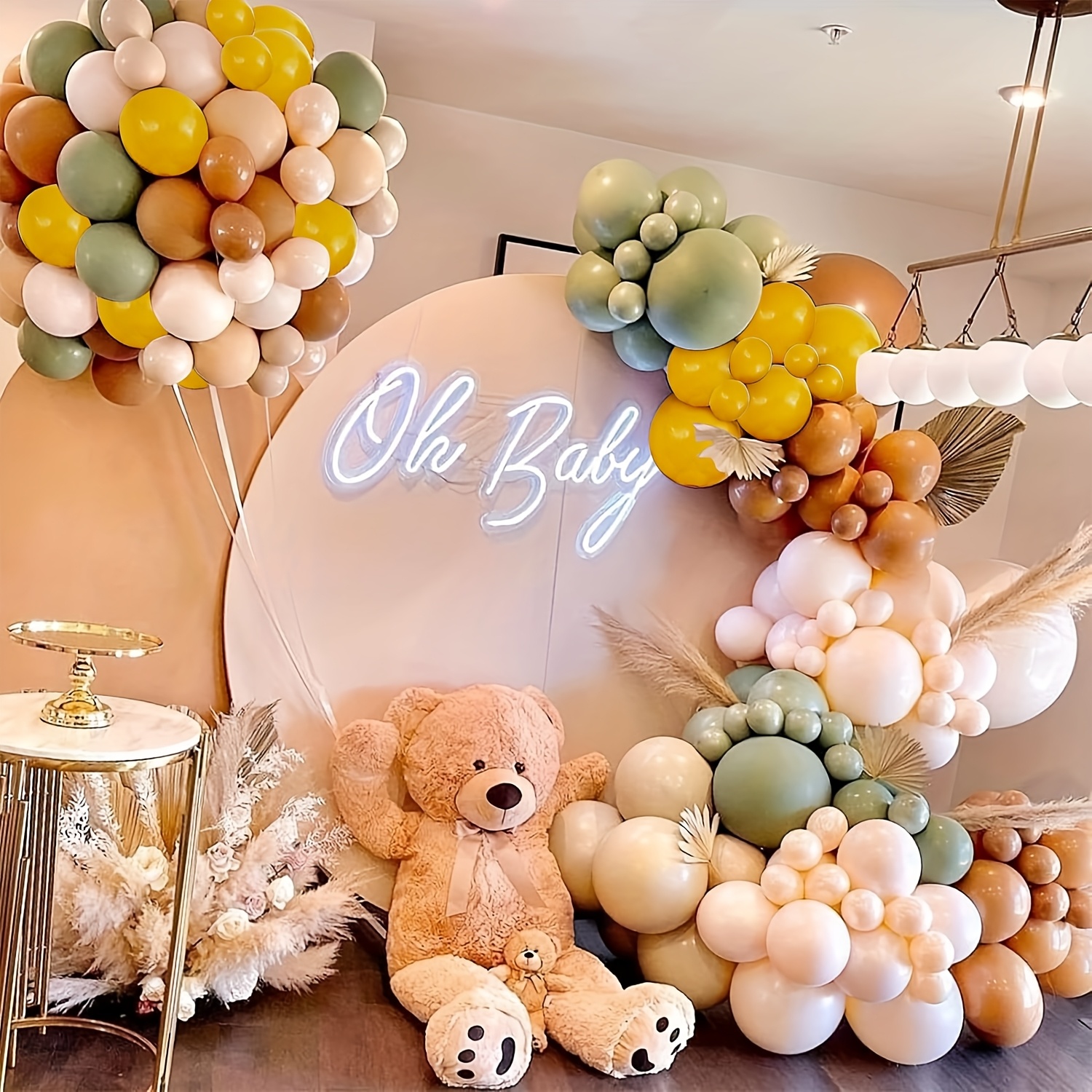 146개 세이지 그린 옐로우 풍선 아치 키트, 머스타드 - Balloon Arch Kit 리뷰 및 가격