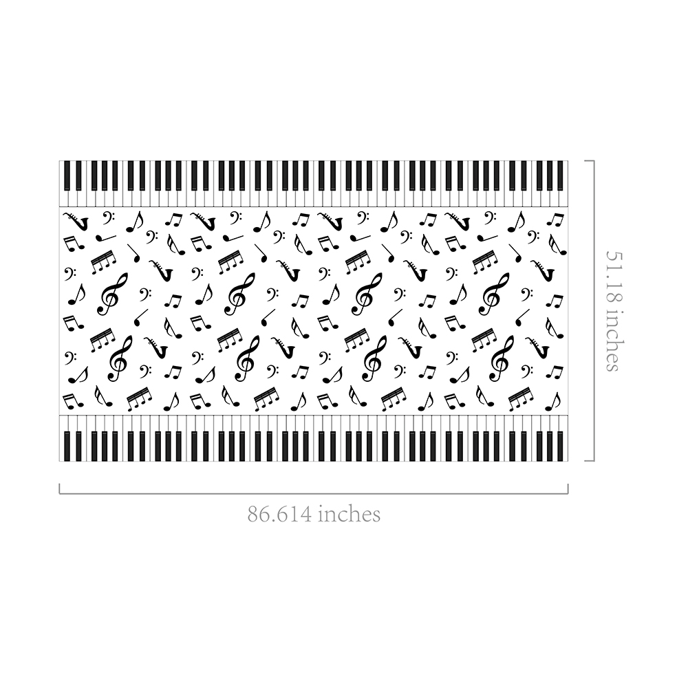 1pc 음표 테이블보 디스코 음악 생일 파티용 일회용  - Table Cloth Disposable 리뷰 및 가격