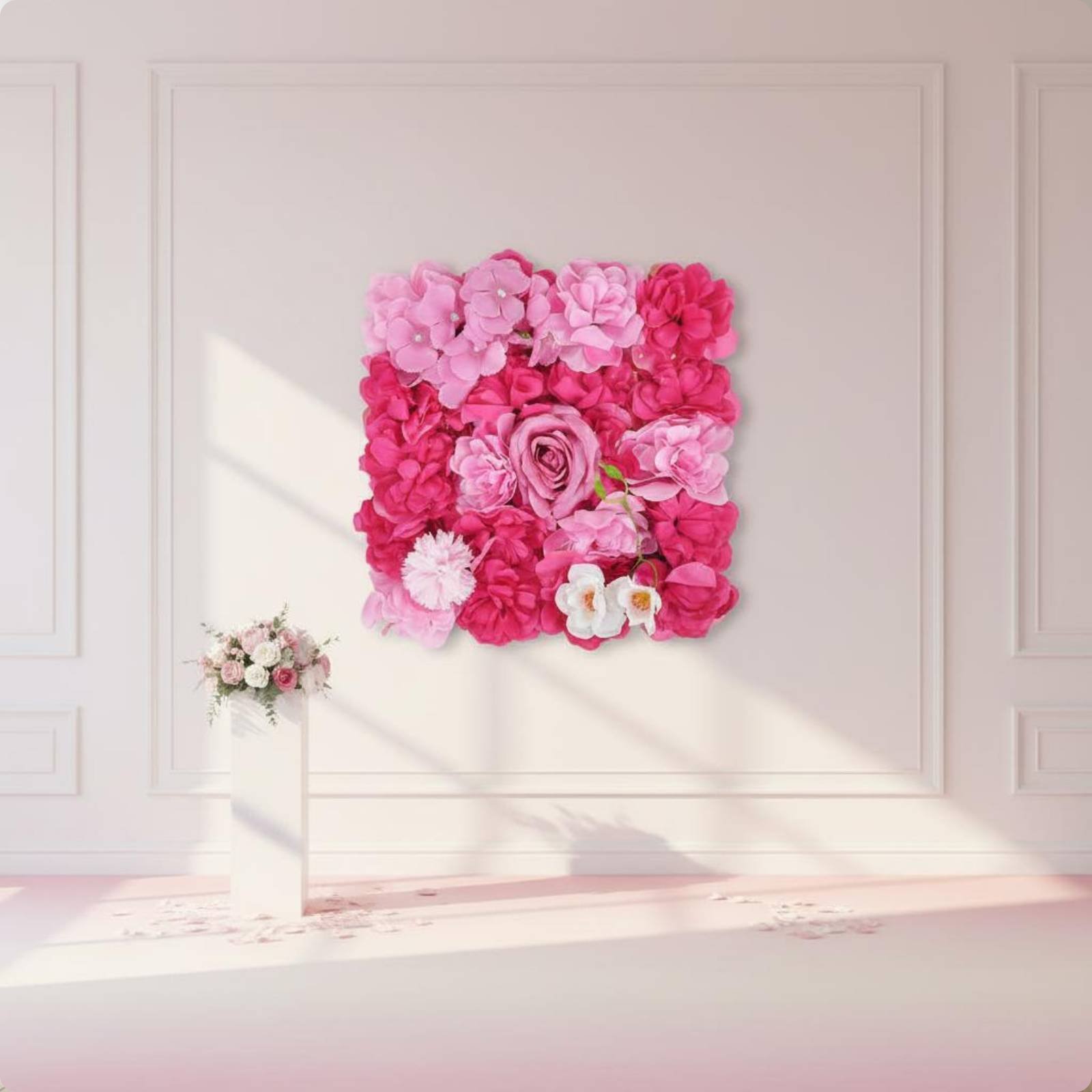 조립하기 쉬운 인공 꽃벽 패널, 인공 꽃벽 배경, 3D - Flower Wall Panel 리뷰 및 가격