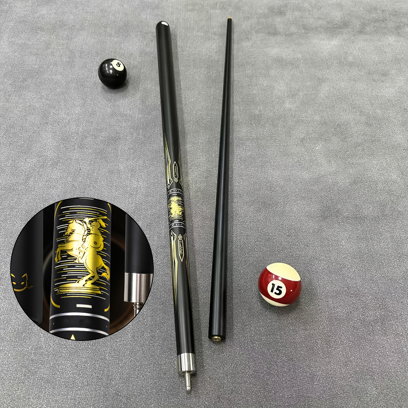 58인치 19온스 2피스 카본 파이버 당구 큐, 골든  - Centerpiece Stick 리뷰 및 가격
