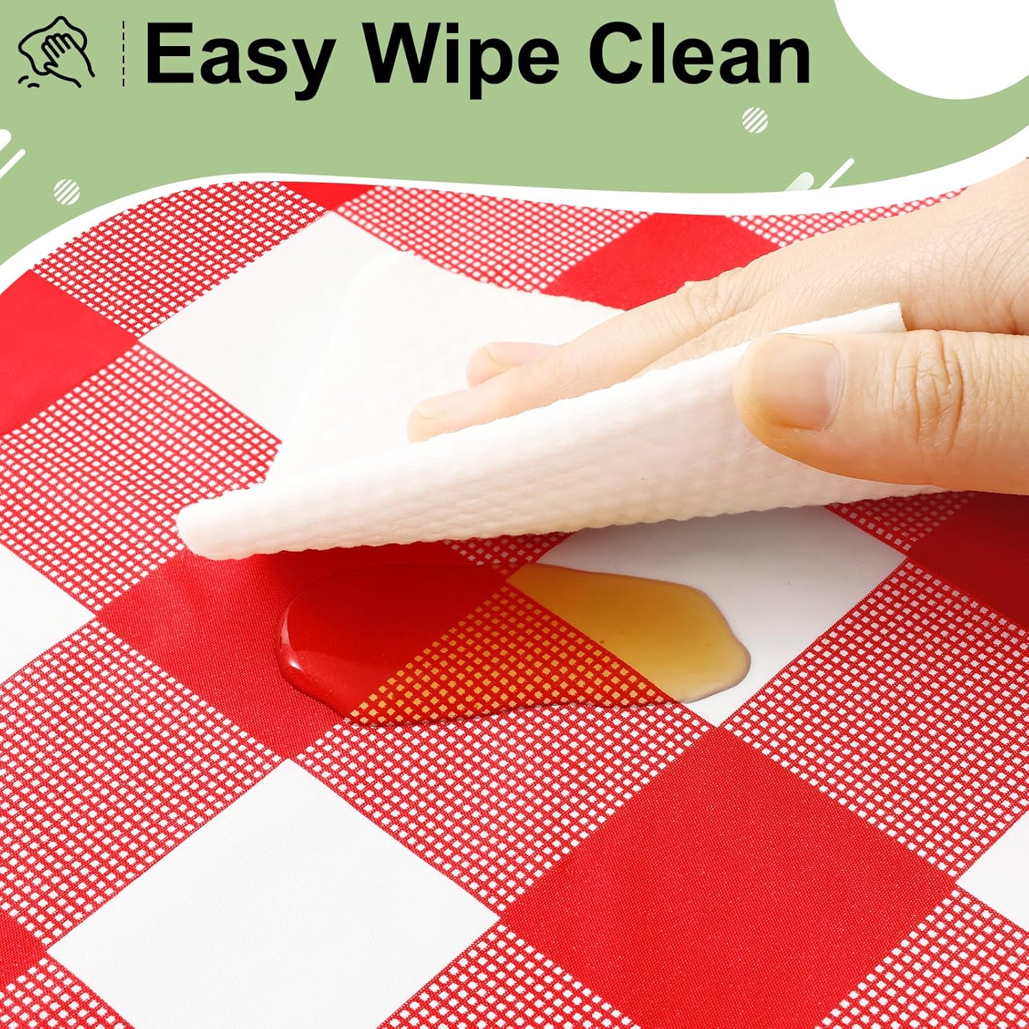 직사각형 빨간색 흰색 체크무늬 테이블보, 방수 일회용/ - Table Cloth Disposable 리뷰 및 가격
