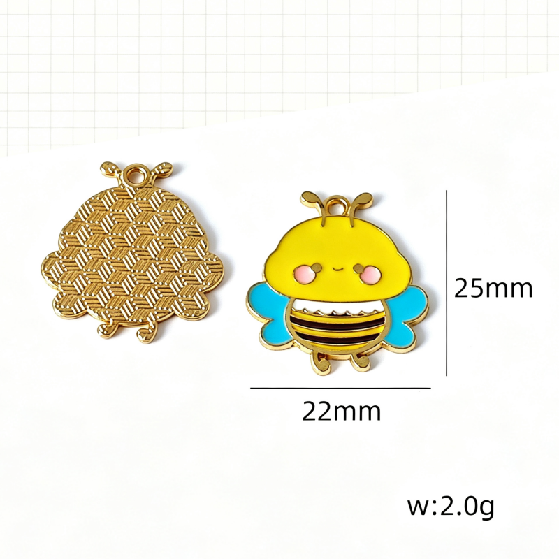 10pcs 만화 귀여운 작은 동물 양 꿀벌 펜던트 DI - Event Party 리뷰 및 가격