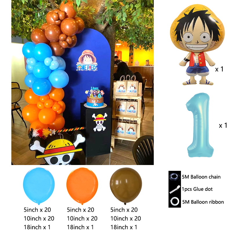 만화 원피스 해적 테마 풍선 키트 라텍스 풍선 가랜드  - Balloon Arch Kit 리뷰 및 가격
