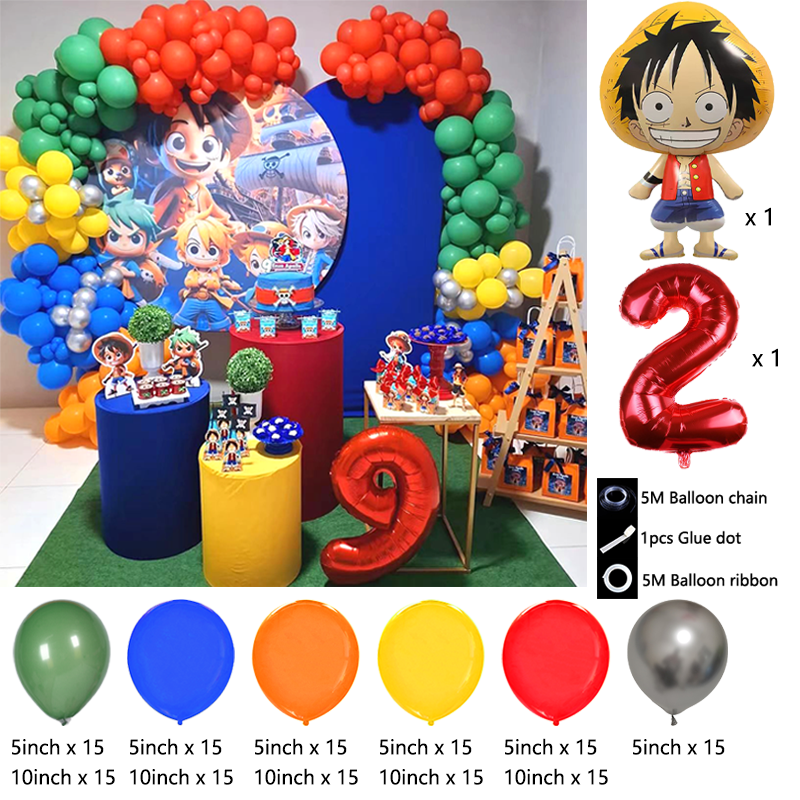 만화 원피스 해적 테마 풍선 키트 라텍스 풍선 가랜드  - Balloon Arch Kit 리뷰 및 가격