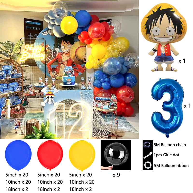 만화 원피스 해적 테마 풍선 키트 라텍스 풍선 가랜드  - Balloon Arch Kit 리뷰 및 가격