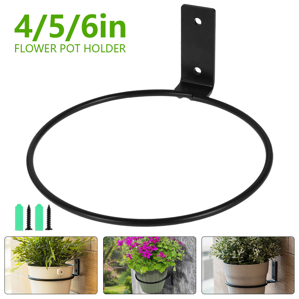 꽃 냄비 트레이 벽 마운트 냄비 반지 홀더 금속 화분  - Flower Wall Panel 리뷰 및 가격