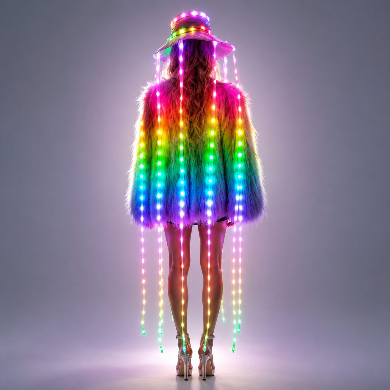 LED 해파리 모자 풀컬러 발광 헤드웨어 야광 파티 소 - Event Party Dj 리뷰 및 가격