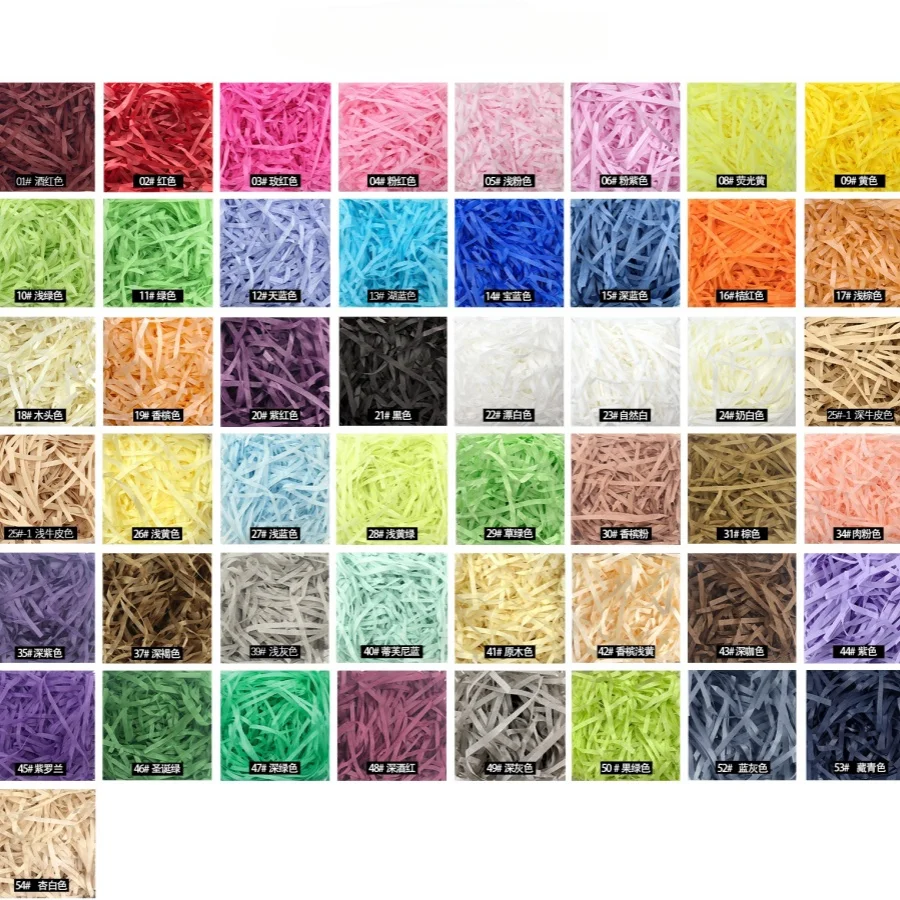100g raffi 다채로운 파쇄 된 Crinkle L - Paper Straw Color 리뷰 및 가격