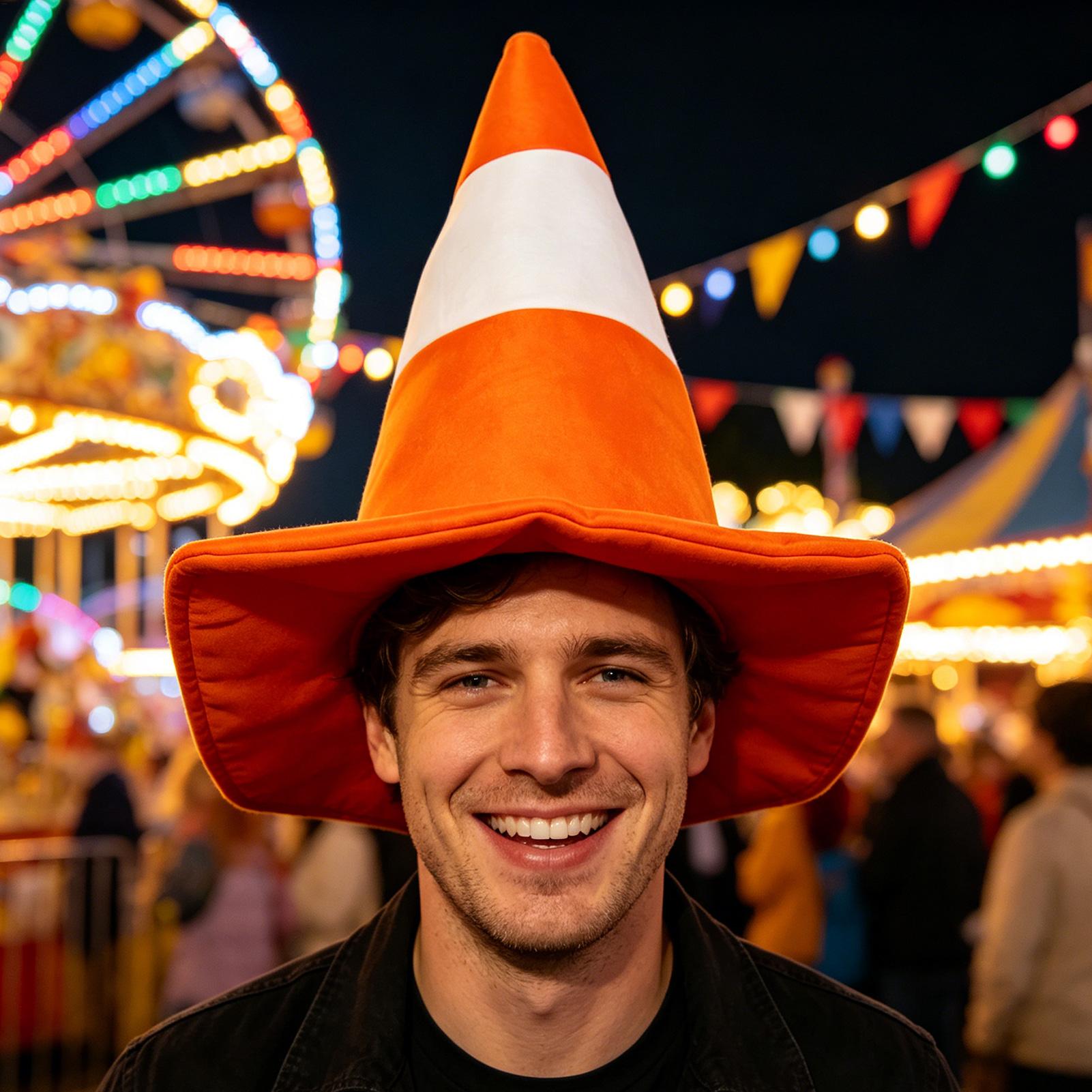 부드러운 펠트 소재의 참신한 콘 모자, 할로윈 교통 안 - Party Hat Cone 리뷰 및 가격