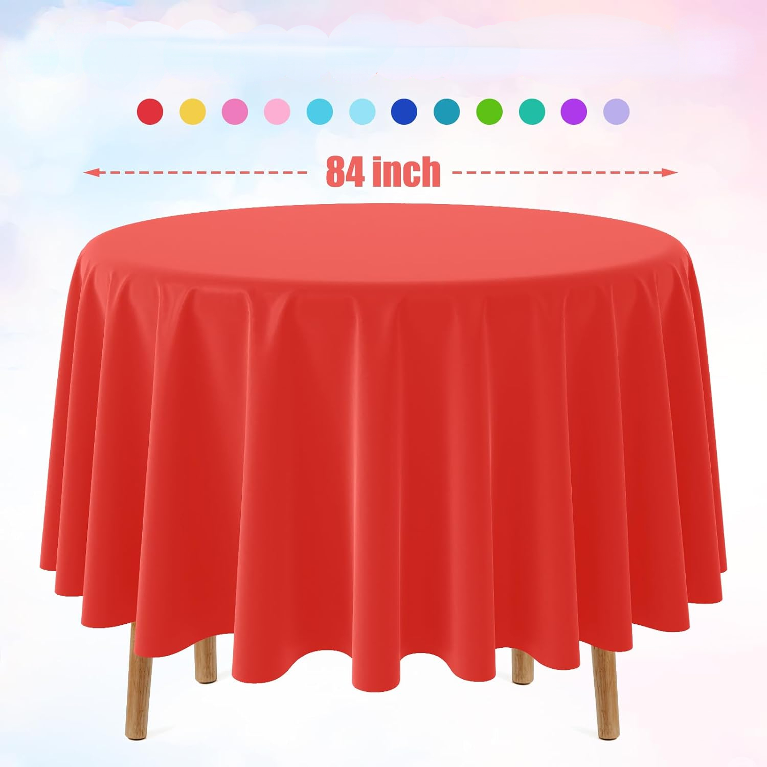 일회용 라운드 솔리드 컬러 테이블 천으로 라운드 플라스 - Table Cloth Disposable 리뷰 및 가격