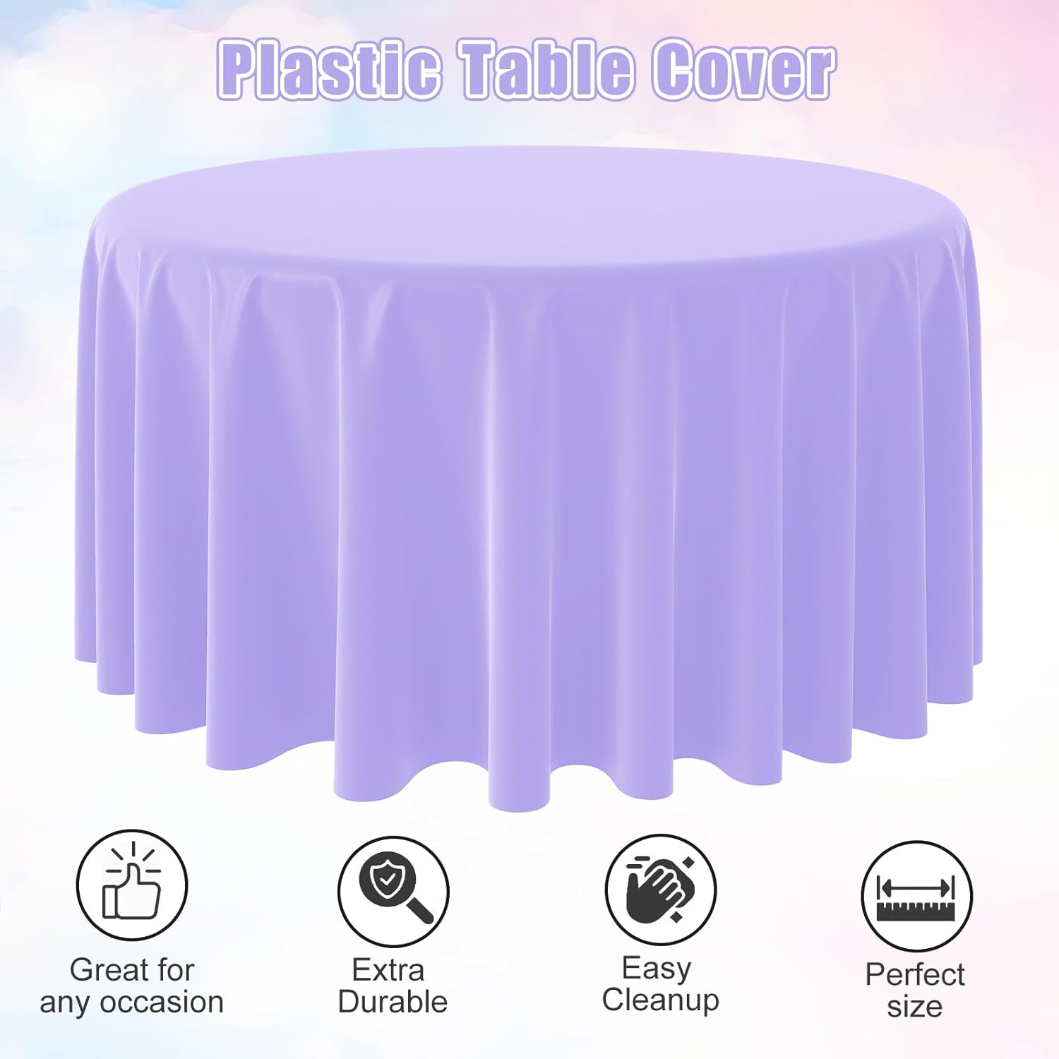 일회용 라운드 솔리드 컬러 테이블 천으로 라운드 플라스 - Table Cloth Disposable 리뷰 및 가격