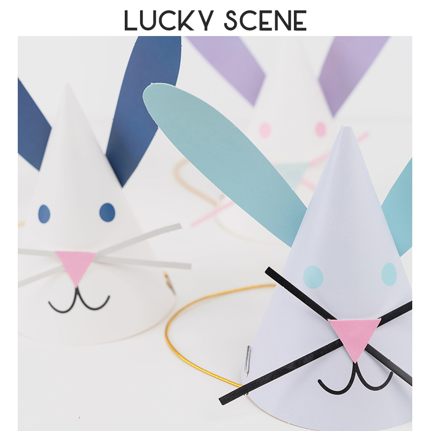 토끼 귀 생일 모자, 귀여운 토끼 생일 모자, 아기 생 - Party Hat Cone 리뷰 및 가격