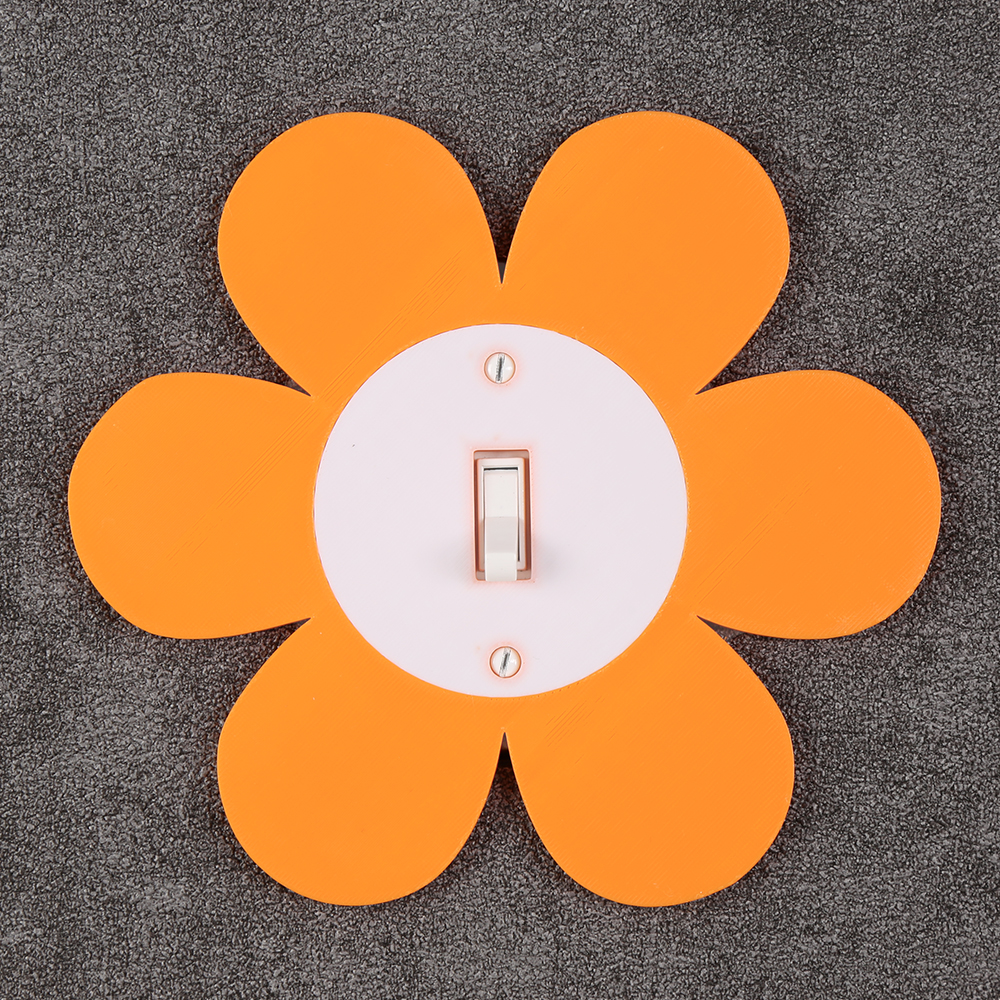 국경을 넘는 꽃 모양 스위치 패널 프레임, 밝은 노란색 - Flower Wall Panel 리뷰 및 가격