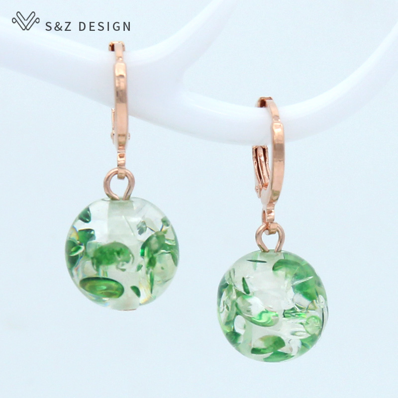 S & Z DESIGN 심플한 라운드 컬러풀 댕글 귀걸 - Event Z 리뷰 및 가격