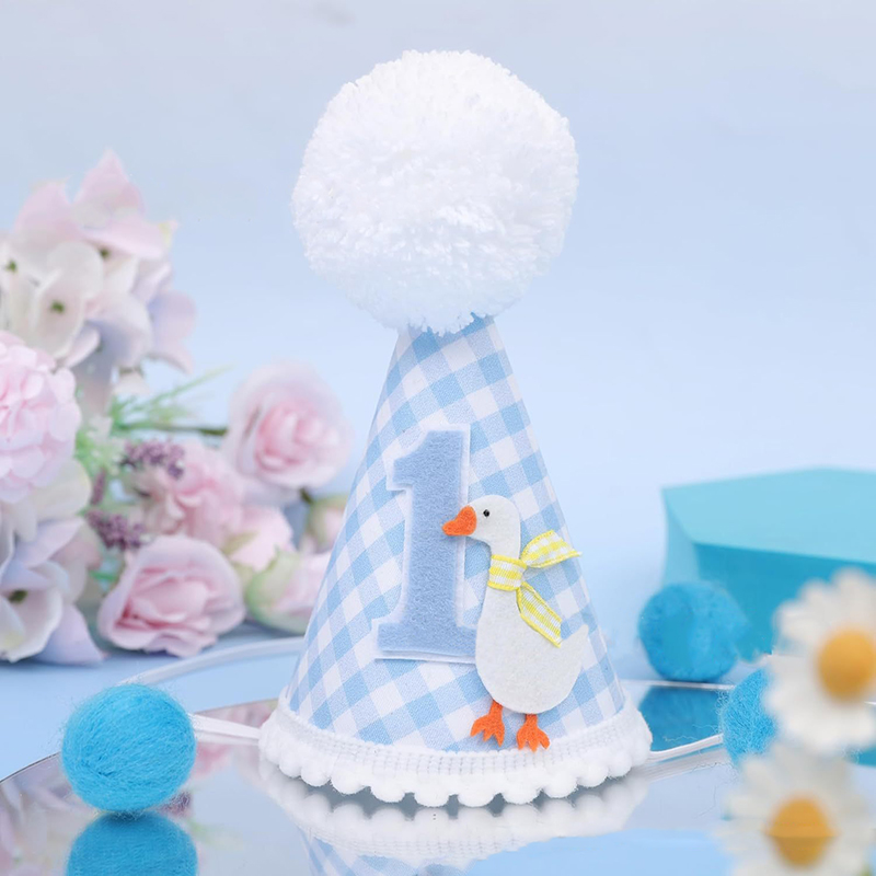 새로운 거위 생일 모자 미니 헤드기어 어린이 성인 숫자 - Party Hat Cone 리뷰 및 가격