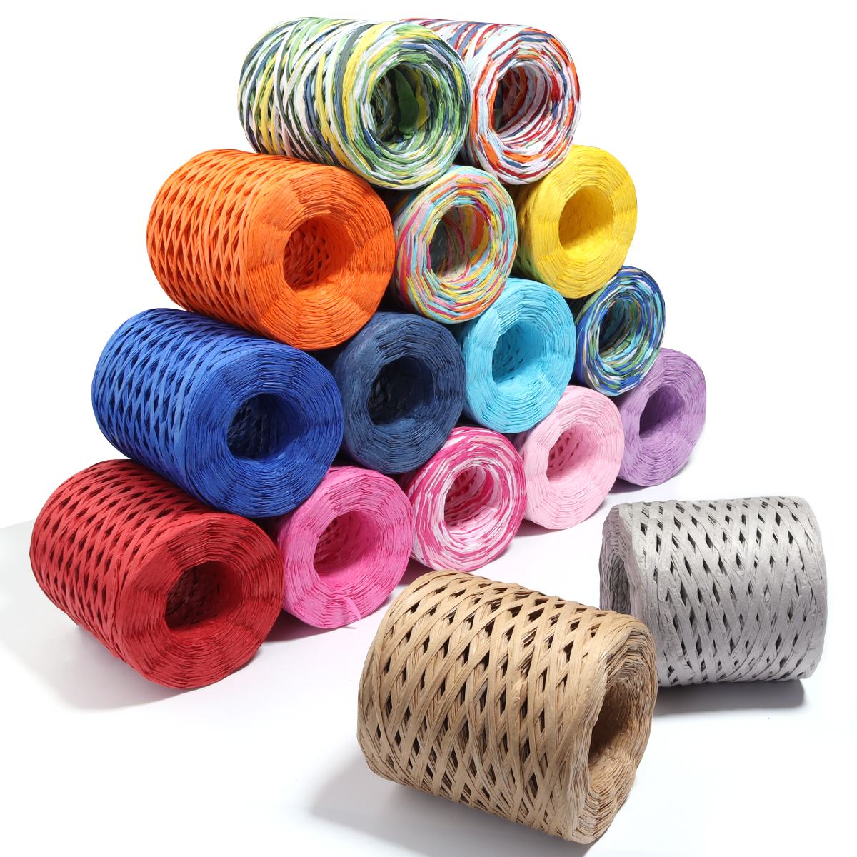80-200M/롤 4mm 컬러 라피아 짚실 뜨개질, 코 - Paper Straw Color 리뷰 및 가격