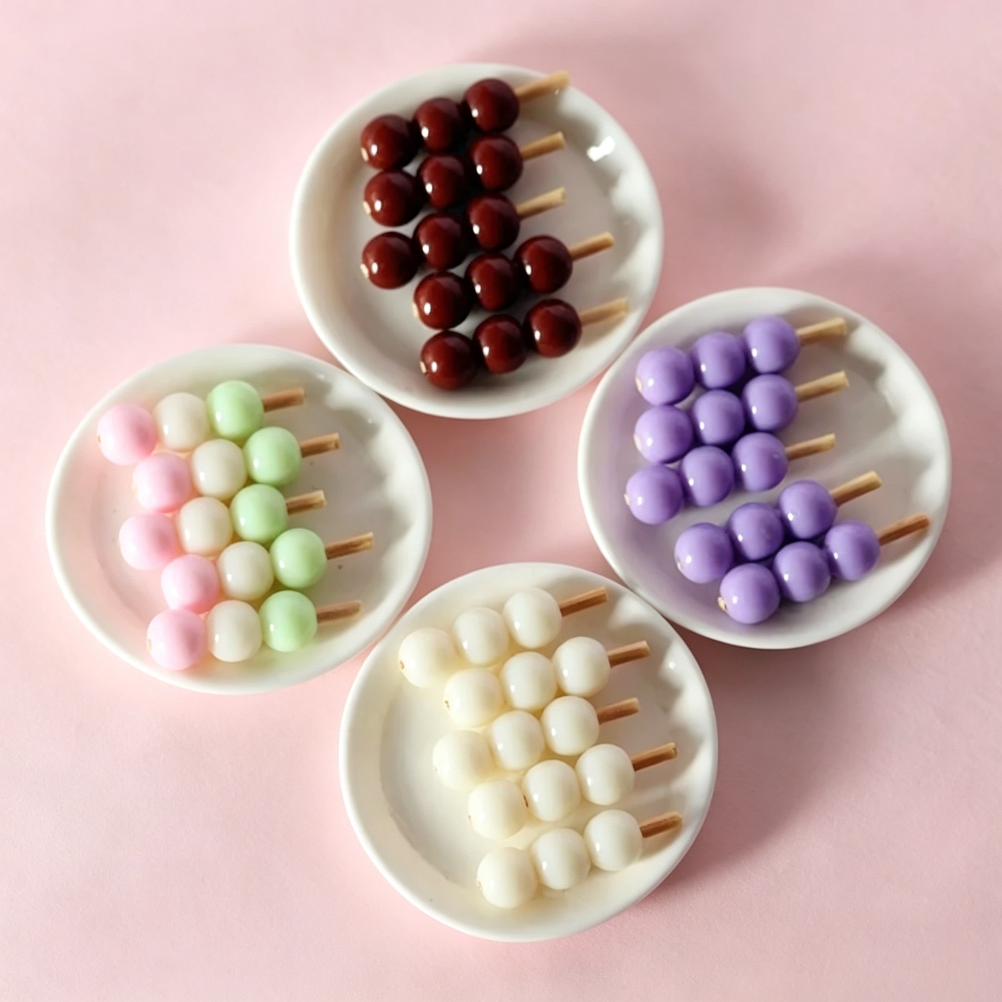 5pcs 인형 집 미니 일본식 생선 공 찹쌀 공 떡 꼬 - Centerpiece Stick 리뷰 및 가격