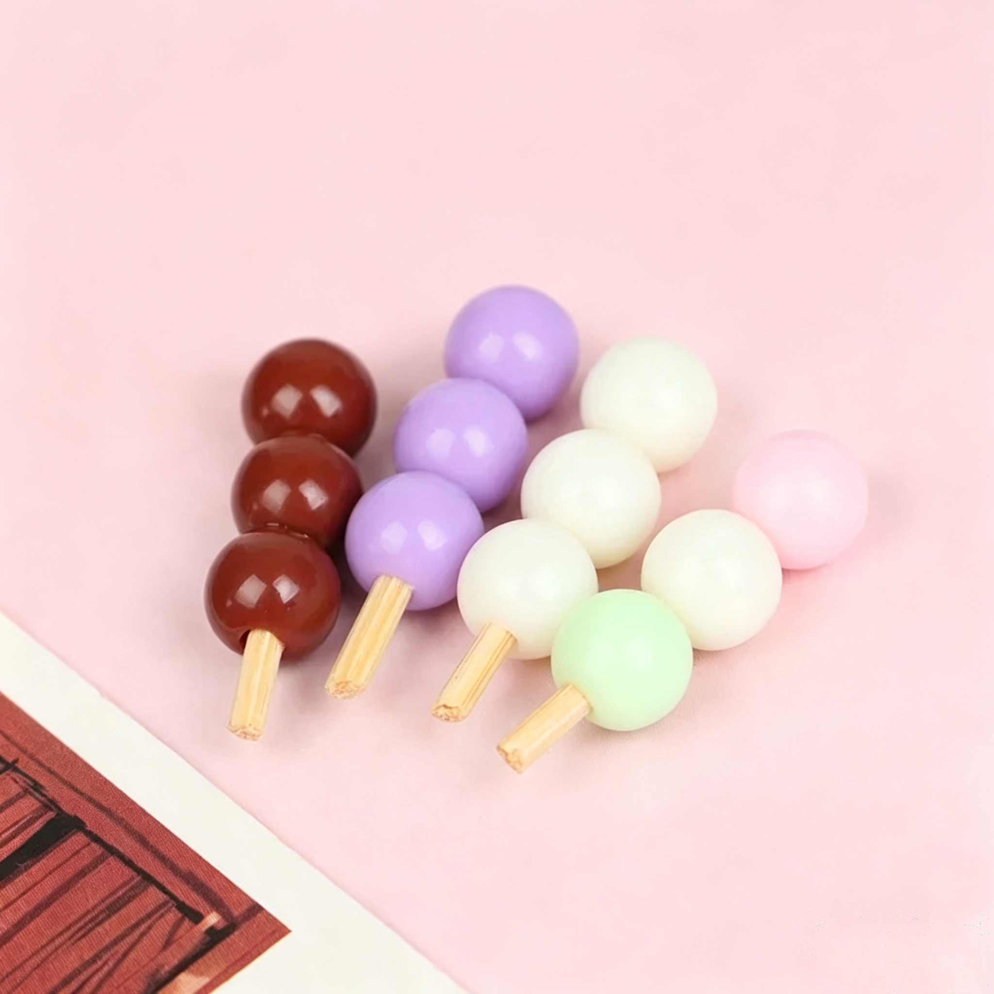 5pcs 인형 집 미니 일본식 생선 공 찹쌀 공 떡 꼬 - Centerpiece Stick 리뷰 및 가격